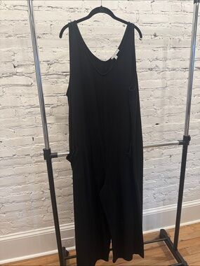 Threads 4 Thought Black Sleeveless Scoop-Neck Jumpsuit